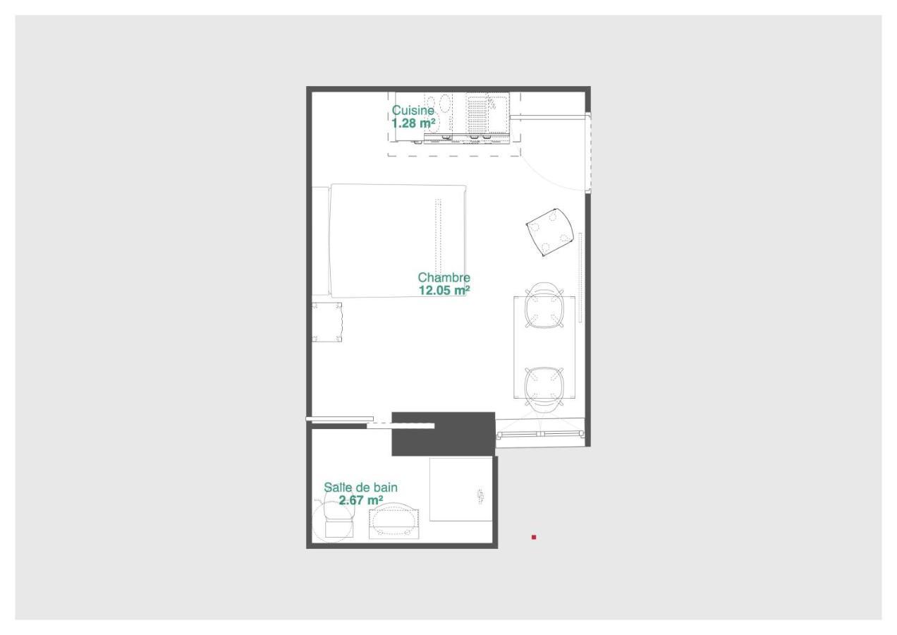 생나제르 Studio Calme, Lumineux, Wifi, 1.5 Km Du Front De Mer 아파트 외부 사진